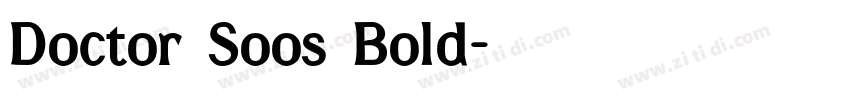 Doctor Soos Bold字体转换